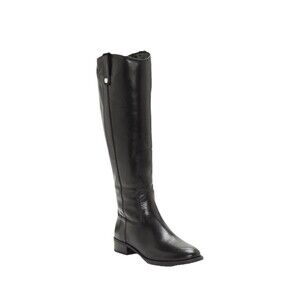 I.N.C. Women’s Fawne Riding Boots Black Leather Knee High Size 5 M new